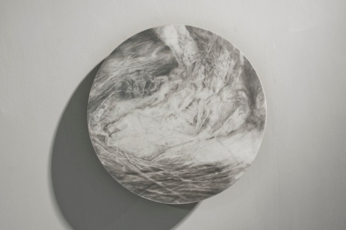 Where the Waters Meet (II) Graphite on marble  /  2013